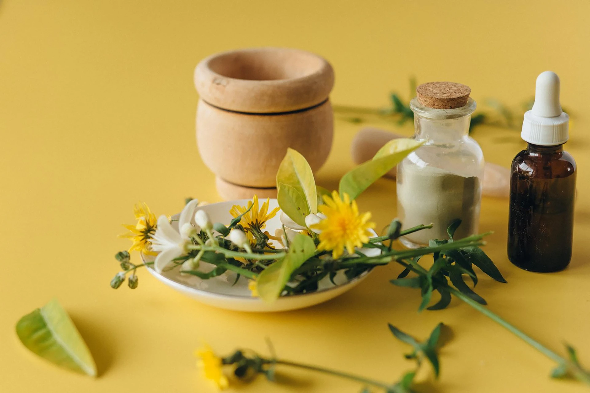 Conseils en naturopathie et bien-être naturel avec plantes et préparation douce